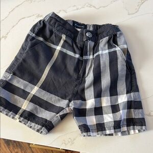 Burberry Kids Checkered Shorts - Black and White